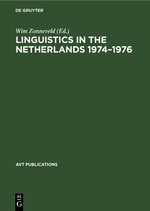 Linguistics in the Netherlands 1974-1976