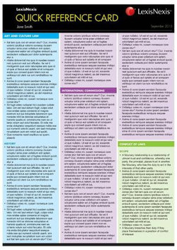 Quick Reference Card - Constitutional Law, 2nd edition