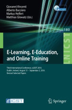 E-Learning, e-Education, and Online Training