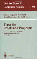 Types for Proofs and Programs