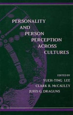 Personality and Person Perception Across Cultures Personality and Person Perception Across Cultures