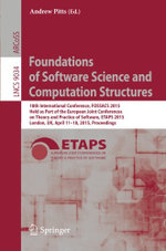 Foundations of Software Science and Computation Structures