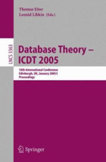 Database Theory - ICDT 2005