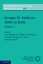 Groups St Andrews 2009 in Bath: Volume 1