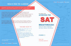 ACHIEVING THE SAT BREAKTHROUGH: Acing the Types of Questions that Most Students Find Difficult