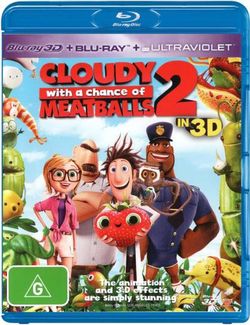 Cloudy With a Chance of Meatballs 2 (3D Blu-ray/Blu-ray/UV)