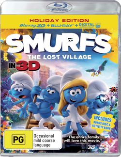 Smurfs: The Lost Village in 3D (Holiday Edition) (3D Blu-ray/Blu-ray/UV) (Bonus Disc & Activity Book)