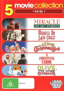 5 Movie Collection: Family (Miracle on 34th Street (1947 / 1994) / An All Dogs Christmas Carol / A Christmas Carol / Olive, the Other Reindeer)
