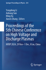 Proceedings of the 5th Chinese Conference on High Voltage and Discharge Plasmas