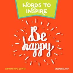 Words to Inspire 2019 Square Wall Calendar
