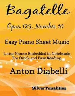 Bagatelle Opus 125 Number 10 Easy Piano Sheet Music