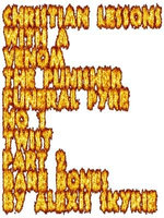Christian Lessons with a Venom The Punisher Funeral Pyre No 1 Twist Part 2 Bare Bones