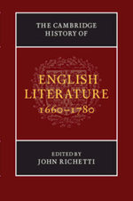The Cambridge History of English Literature, 1660-1780