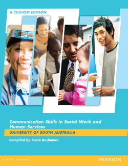 Communication Skills In Social Work & Human Services (Custom Edition)