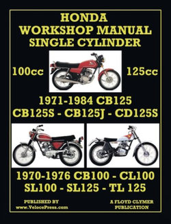 HONDA 100cc & 125cc SINGLE CYLINDER 1970-1984 WORKSHOP MANUAL