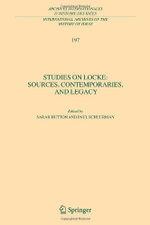 Studies on Locke: Sources, Contemporaries, and Legacy