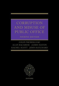 Corruption and Misuse of Public Office Corruption and Misuse of Public Office