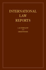 International Law Reports: Volume 127