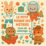 Le petit monde des metiers - Livre de coloriage