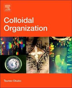 Colloidal Organization Colloidal Organization