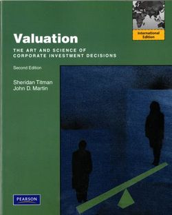 Valuation, International Edition