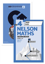 Go Grammar and Nelson Maths 4 Student Workbook Pack