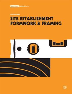 Site Establishment, Formwork and Framing