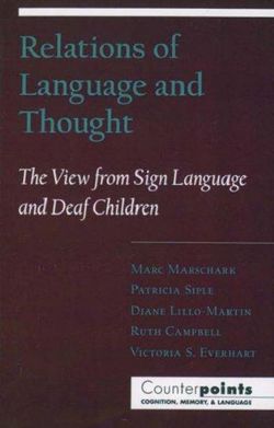 Relations of Language and Thought