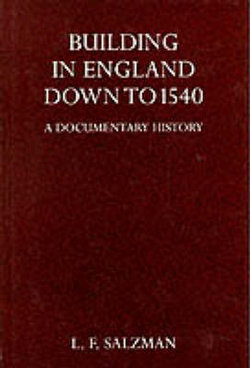 Building in England Down to 1540