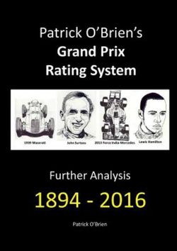 Patrick o'Brien's Grand Prix Rating System
