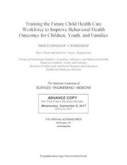 Training the Future Child Health Care Workforce to Improve Behavioral Health Outcomes for Children, Youth, and Families