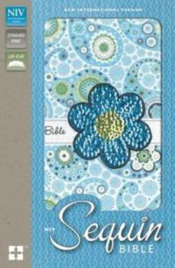 NIV, Sequin Bible, Leathersoft, Blue