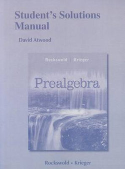 Students Solutions Manual for Prealgebra