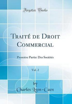 Trait de Droit Commercial, Vol. 2