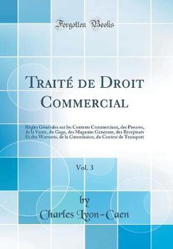 Traite de Droit Commercial, Vol. 3