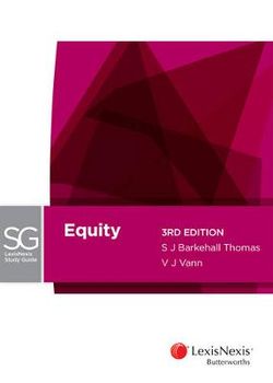 LexisNexis Study Guide: Equity, 3rd edition