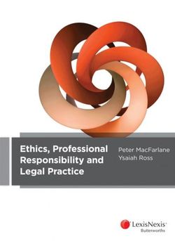 Ethics, Professional Responsibility and Legal Practice