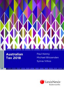 Australian Tax 2018