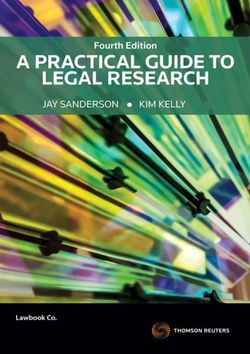 A Practical Guide to Legal Research