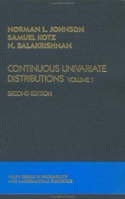 Continuous Univariate Distributions, Volume 1