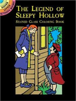 The Legend of Sleepy Hollow Stained Glass Coloring Book