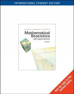 Mathematical Statistics with Applications, International Edition