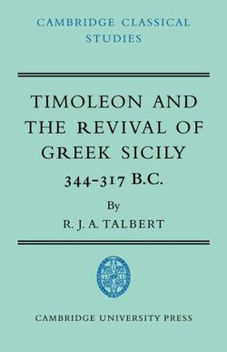 Timoleon and the Revival of Greek Sicily