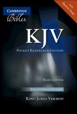 KJV Pocket Reference Bible, Burgundy Imitation Leather with Flap Fastener, Red-letter Text, KJ242:XR Burgundy Imitation Leather, with Flap Fastener KJV Pocket Reference Bible, Burgundy Imitation Leather with Flap Fastener, Red-letter Text, KJ242:XR Burgundy Imitation Leather, with Flap Fastener