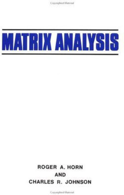 Matrix Analysis