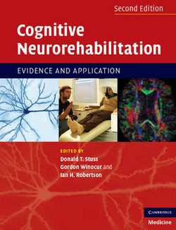 Cognitive Neurorehabilitation