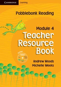 Pobblebonk Reading Module 4 Teacher's Resource Book with CD-Rom with CD-Rom: Module 4