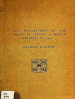 The Foundation of the Origin of Species