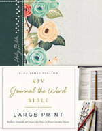 KJV Large Print Bible, Journal the Word, Reflect, Journal or Create Art Next to Your Favorite Verses (Green Cloth Over Board, Red Letter, Comfort Print: King James Version)