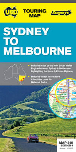 Sydney to Melbourne Map 245 4th ed